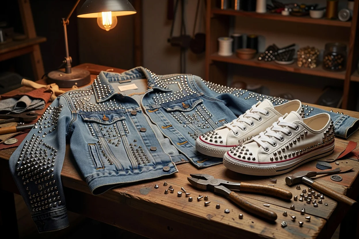 Faça você mesma: customizando roupas com tachas